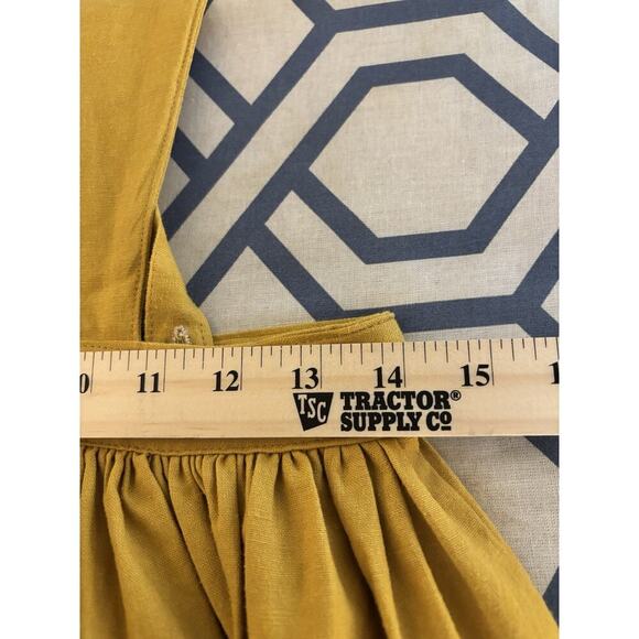 Mustard Yellow Whimsical Twee Jumper Dress M0 - Picture 5 of 5